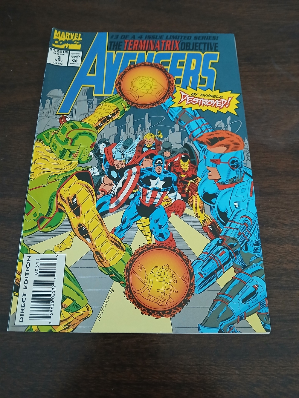 1993 Marvel Avengers Comic Book The Terminatrix Objective